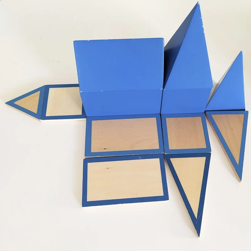 Zdjęcie drewnianych figur geometrycznych
